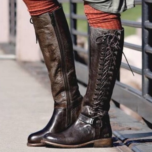 Bedstu Bed Stu Bed|Stu Burnley Cobbler Teak Brown Zipper Lace New Box Womens 10 - Picture 12 of 16